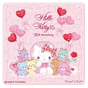 Hello Kitty【50周年】夢幻熊熊拼圖磁鐵16片(方)