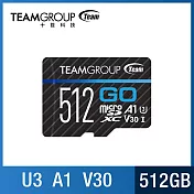 TEAM 十銓 GO Micro SDXC 記憶卡512GB(U3 V30 A1)