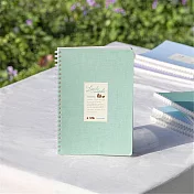 KOKUYO Little Woods-軟線圈8mm點線筆記本80頁 B5-森林綠