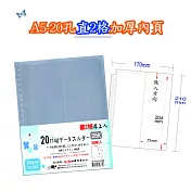 【檔案家】25K 20孔書籤(直2格加厚)內頁20入  OM-H420S22