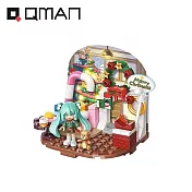 【正版授權】Qman 初音未來 場景積木 四季系列 積木公仔 益智玩具 MIKU/初音 啟蒙積木 - G款