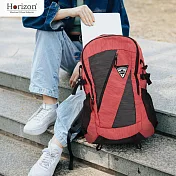 【Horizon 天際線】城市休閒後背包 Traveler 30L (附品牌防雨罩) 熔岩紅