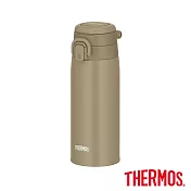 【THERMOS膳魔師】不鏽鋼可提式真空保溫瓶550ml (JOS-550-BE) 卡其色