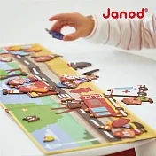 【法國Janod】磁鐵故事書-勇敢的消防員