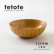 【Minoru陶器】Tetote窯燒 陶瓷深盤13cm ‧ 琥珀