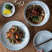 【日本Yamani】美濃燒｜三島粉引 陶瓷 淺盤18cm