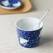 【日本Yamani】美濃燒｜藍千鳥 陶瓷杯200ml ‧ 唐草千鳥
