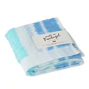 【日本HAYASHI】Adaptation 條紋超長棉柔軟手巾 ‧ Blue