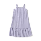 【MUJI 無印良品】兒童涼感平織布細肩帶洋裝 110 煙燻紫