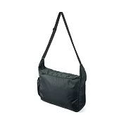 【MUJI 無印良品】可折疊撥水加工肩背包 黑色