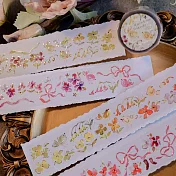 【Meow Illustration】彩虹好朋友vol.2 亮面玫瑰金PET膠帶 - 特油含離型紙