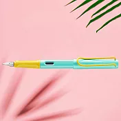 LAMY 鋼筆 / SAFARI狩獵者系列 2024 限量 - pina colada 熱帶風情  筆尖 - F     熱帶藍黃