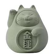 【泥研製所】胖胖金運招財貓(大)8cm 健康綠 健康綠