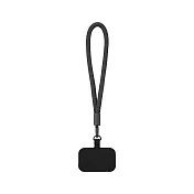 【MUJI 無印良品】聚酯纖維手機掛繩(腕帶式)/深灰