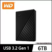 WD My Passport 6TB 2.5吋行動硬碟- 黑