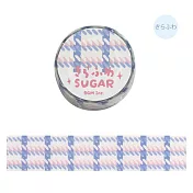 【日本BGM】和紙膠帶 粉嫩格紋系列 ‧ 優格