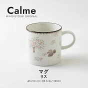 【日本Minoru】Calme秘境 陶瓷馬克杯300ml ‧ 松鼠