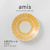 【Minoru陶器】Amis 簡約陶瓷餐盤15cm ‧ 黃