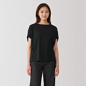 【MUJI 無印良品】女涼感套衫 M 黑色