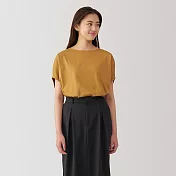 【MUJI 無印良品】女涼感套衫 L 芥黃