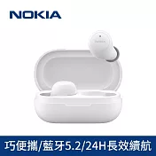 【Nokia 諾基亞】超輕入耳式真無線藍牙耳機 藍芽5.2/ENC降噪 (E3100 Plus) 白