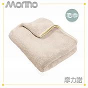 【MORINO摩力諾】超吸水舒柔蓬鬆加長毛巾(35X80cm) 質感灰