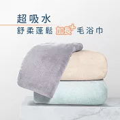 【MORINO摩力諾】超吸水舒柔蓬鬆加長毛巾(35X80cm) 煙燻藍