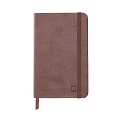 【Rhodia｜2025 Planner】2025 手帳  A6_週曆橫排_象牙色 _160頁_90g_硬皮_彈性束帶_ 巧克力色