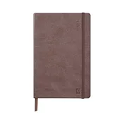 【Rhodia|2025 Planner】2025 手帳 A5_週曆橫排_象牙色 _160頁_90g_硬皮_彈性束帶_ 巧克力色