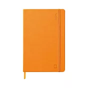 【Rhodia|2025 Planner】2025 手帳 A5_週曆直排_象牙色 _160頁_90g_硬皮_彈性束帶_ 橘色