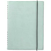 IROHA SUNNY PU皮革書套線圈方眼筆記本A5-  薄荷綠