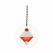 日本HIGHTIDE 文林堂 活版印刷裝飾卡片 ‧ 逆富士/銀色x紅色