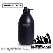ADAMOUTDOOR 旗艦店｜304不銹鋼雙層砲彈保溫瓶3800c ｜  黑色