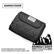 ADAMOUTDOOR｜防水經典隨身野餐墊｜200X200  曜黑
