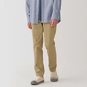 【MUJI 無印良品】男彈性綾織合身褲70 淺米
