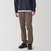 【MUJI 無印良品】男彈性綾織合身褲70 摩卡棕