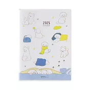 MIDORI POCKET DIARY 2025手帳(月雙週)A6- 小狗