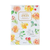 MIDORI POCKET DIARY 2025手帳(月雙週)A6- 鄉村花漾