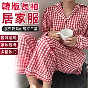 【EZlife】韓版春秋季長袖睡衣 L C款