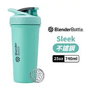 【Blender Bottle】卓越搖搖杯〈Sleek不鏽鋼〉25oz『美國官方授權』 海浪泡沫