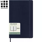 MOLESKINE 2025經典週記手帳12M 軟皮-L型寶藍