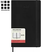 MOLESKINE 2025日記手帳12M 軟皮-L型黑