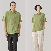 【MUJI 無印良品】男抗UV速乾POLO衫 XL 嫩綠