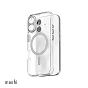 Moshi iPhone 16 iGlaze 透明保護殼-Clear (兼容MagSafe) 無 月光銀