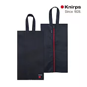Knirps 德國紅點 極簡風格尼龍拉鍊鞋袋 -  黑色