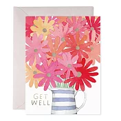 【 E.Frances 】Get Well Flowers Greeting Card 萬用卡 #GW105