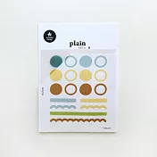 【韓國suatelier】plain系列手帳貼紙(3張入) ‧ plain.66