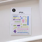 【韓國suatelier】plain系列手帳貼紙(3張入) ‧ plain.73