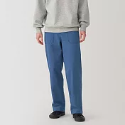 【MUJI 無印良品】男水洗人字紋工作褲79 藍色