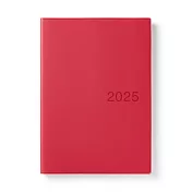 【MUJI 無印良品】月週筆記本/2024年12月開始/紅.B5